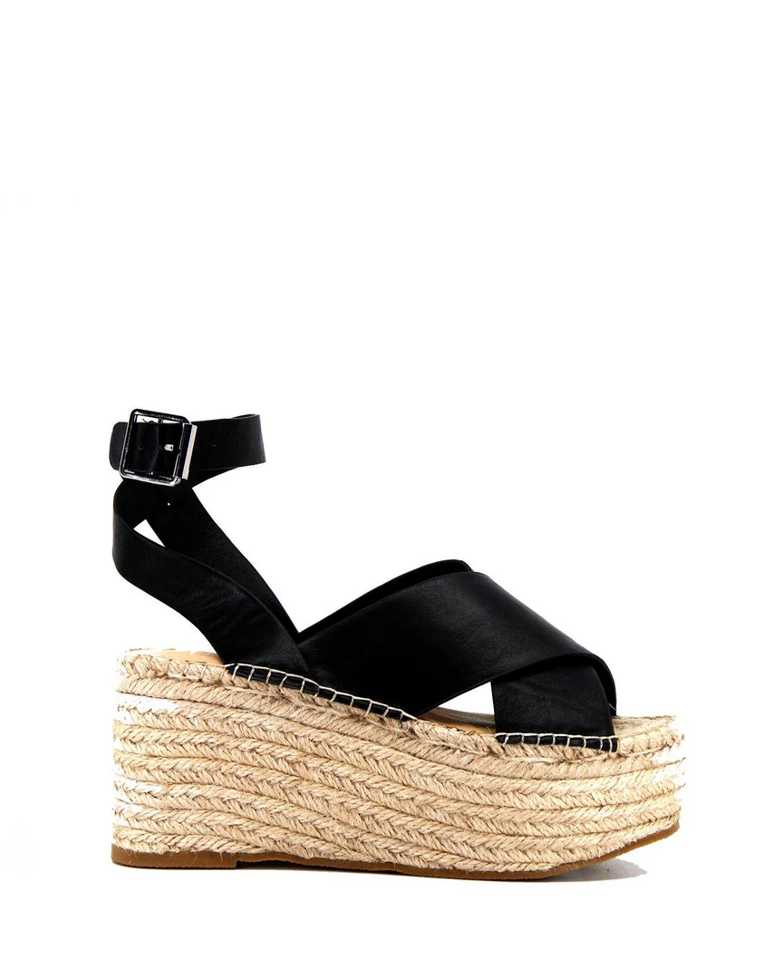 Therapy Shoes AU Anouk Black Platform Heels