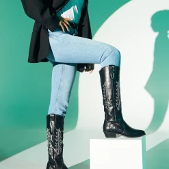 Therapy Shoes AU Bonnie Black/White BOOTS