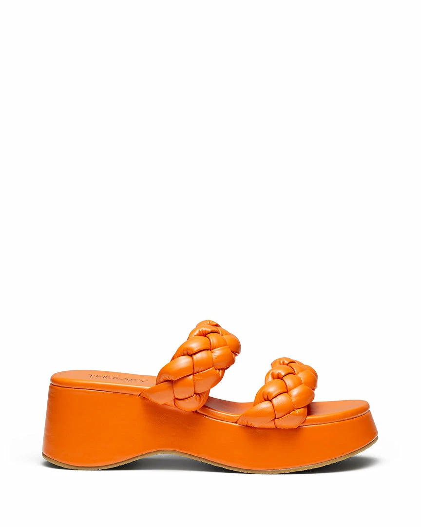 Therapy Shoes AU Platform Heels Christy Tangerine