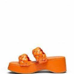 Therapy Shoes AU Platform Heels Christy Tangerine