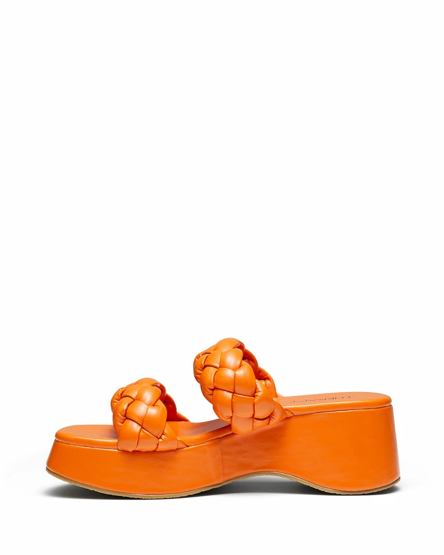 Therapy Shoes AU Platform Heels Christy Tangerine