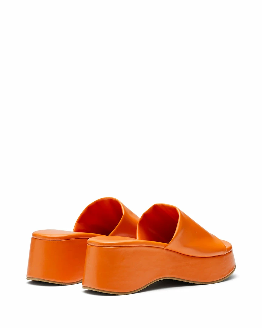 Therapy Shoes AU Cindy Tangerine Platform Heels