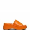 Therapy Shoes AU Cindy Tangerine Platform Heels