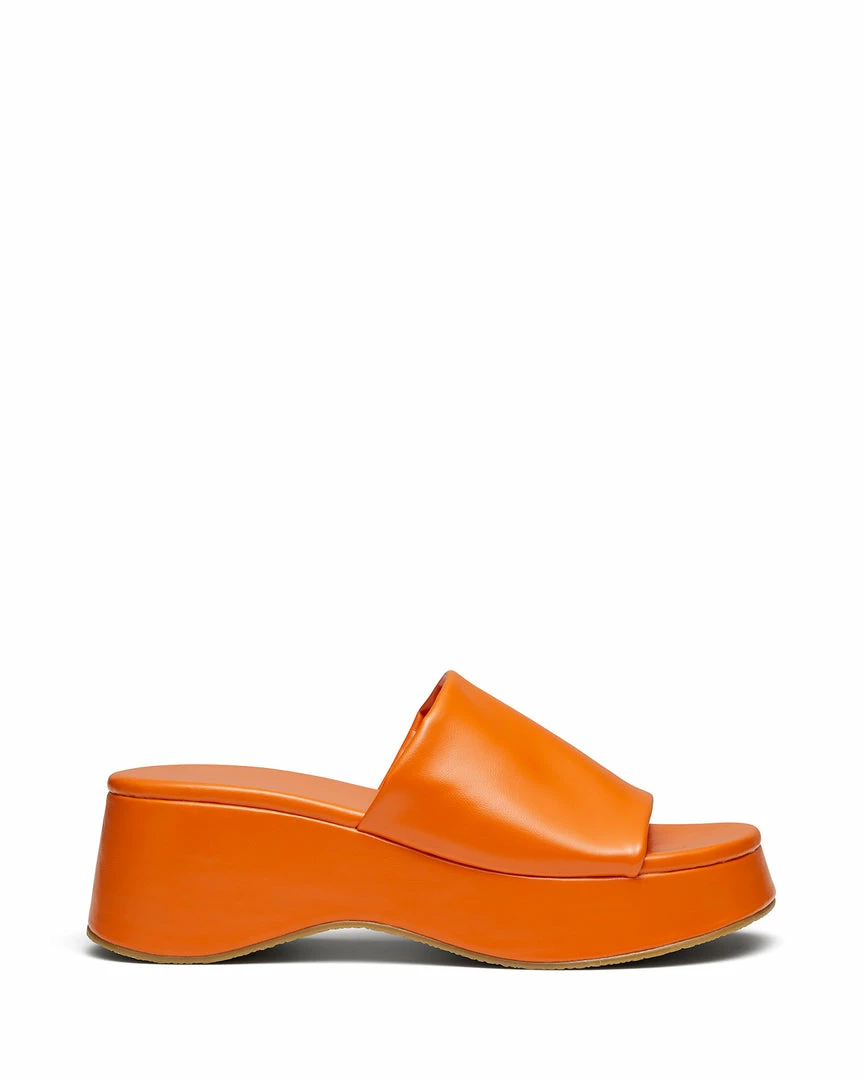 Therapy Shoes AU Cindy Tangerine Platform Heels