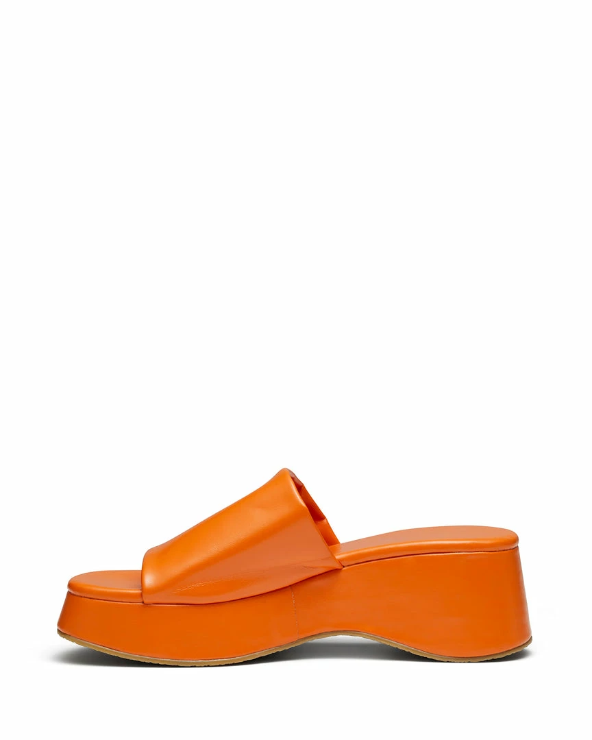 Therapy Shoes AU Cindy Tangerine Platform Heels