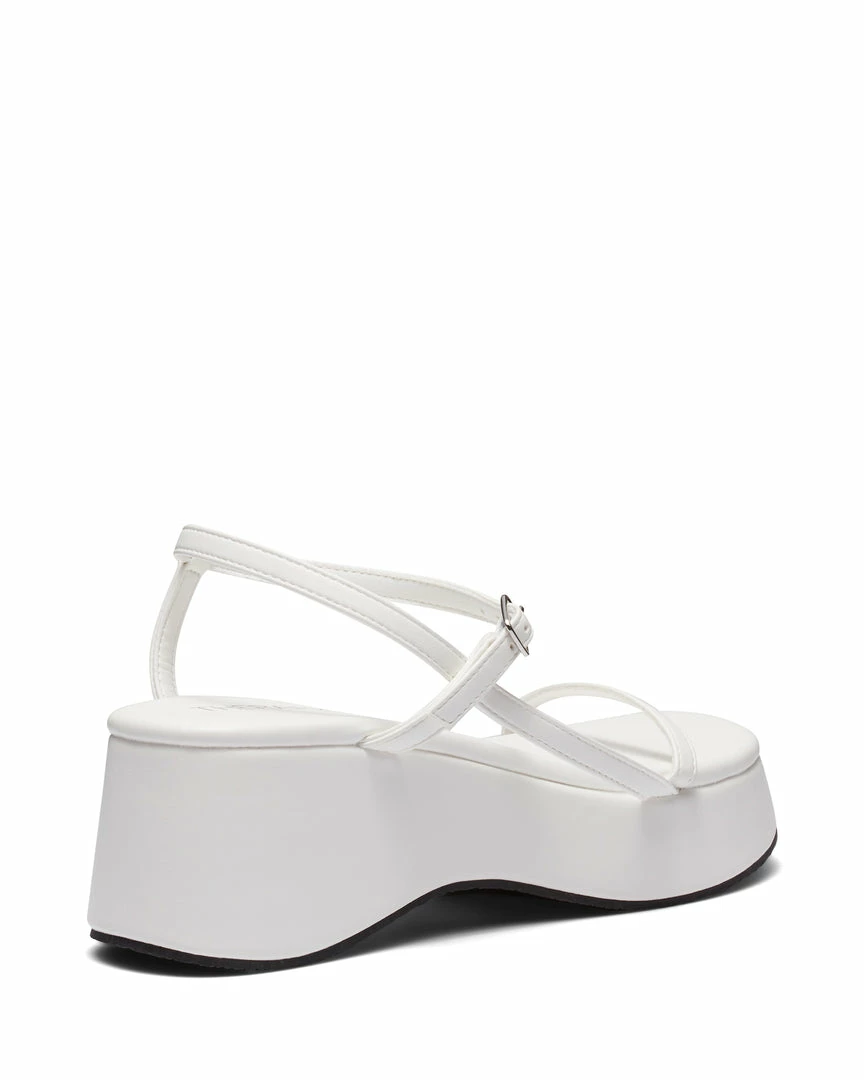 Therapy Shoes AU Claudia White Platform Heels