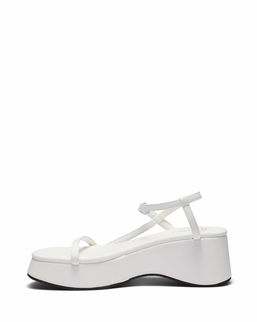 Therapy Shoes AU Claudia White Platform Heels