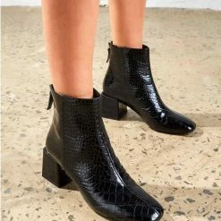 Therapy Shoes AU BOOTS Cody Black Croc