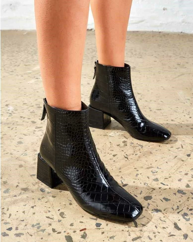 Therapy Shoes AU BOOTS Cody Black Croc