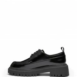 Therapy Shoes AU Platform Heels Exie Black High Shine