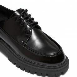 Therapy Shoes AU Platform Heels Exie Black High Shine