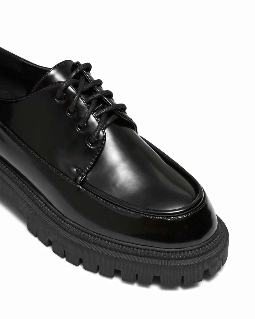 Therapy Shoes AU Platform Heels Exie Black High Shine