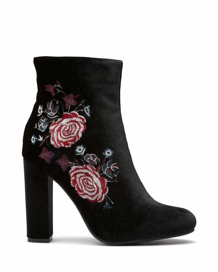 Therapy Shoes AU Flora Black Velvet BOOTS
