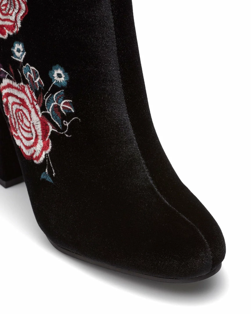 Therapy Shoes AU Flora Black Velvet BOOTS