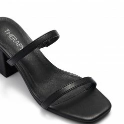 Therapy Shoes AU Goldie Black Smooth HEELS