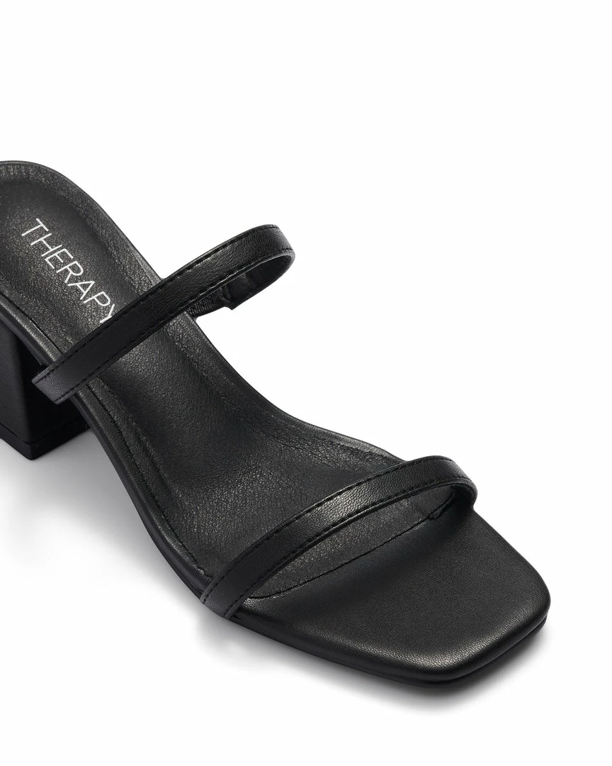 Therapy Shoes AU Goldie Black Smooth HEELS