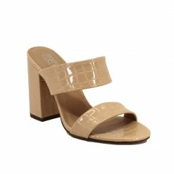 Therapy Shoes AU Leona Nude Croc HEELS