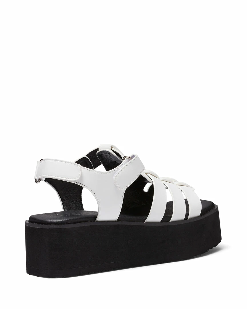 Therapy Shoes AU Lilo White Platform Heels