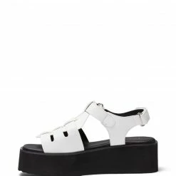 Therapy Shoes AU Lilo White Platform Heels