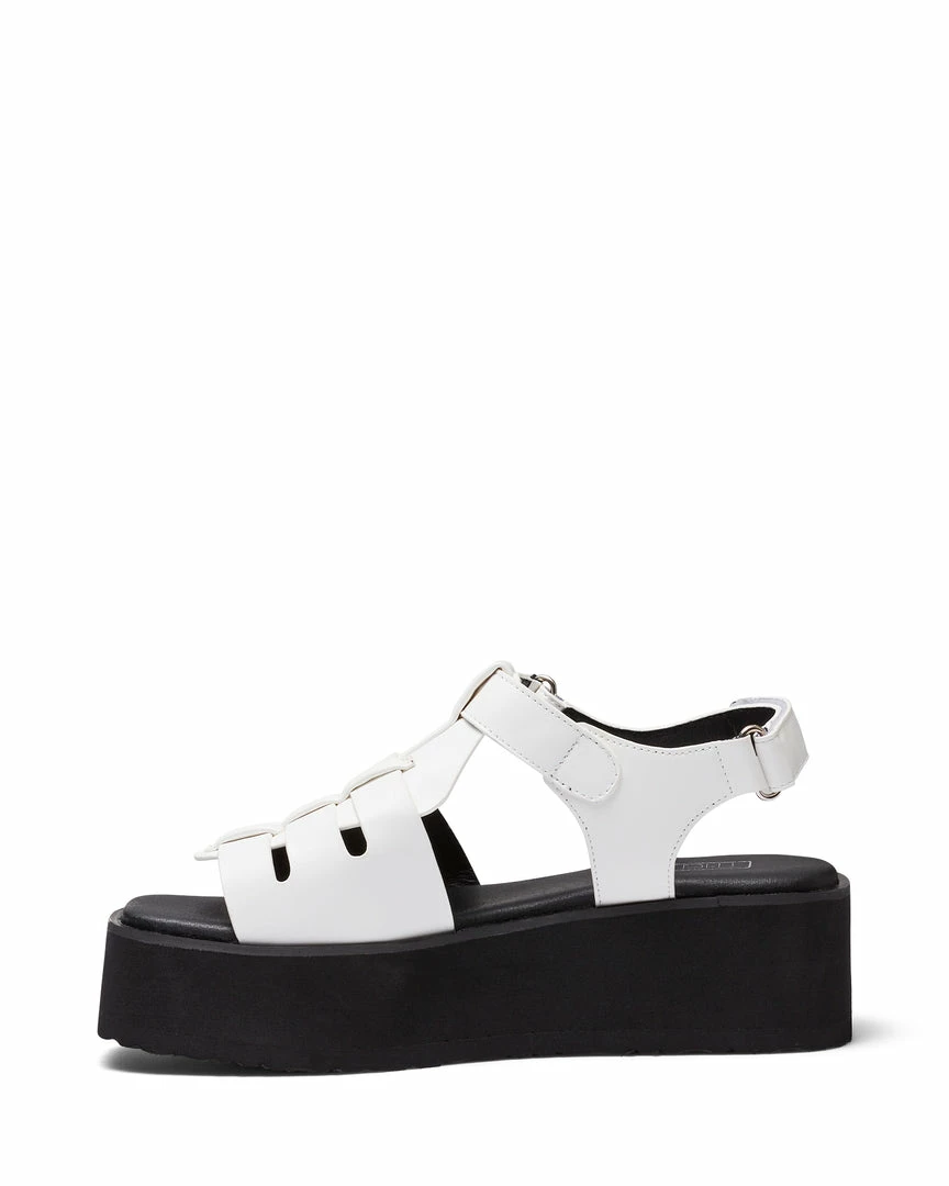 Therapy Shoes AU Lilo White Platform Heels