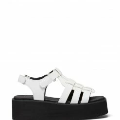 Therapy Shoes AU Lilo White Platform Heels