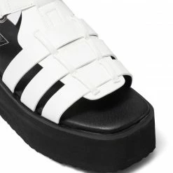 Therapy Shoes AU Lilo White Platform Heels