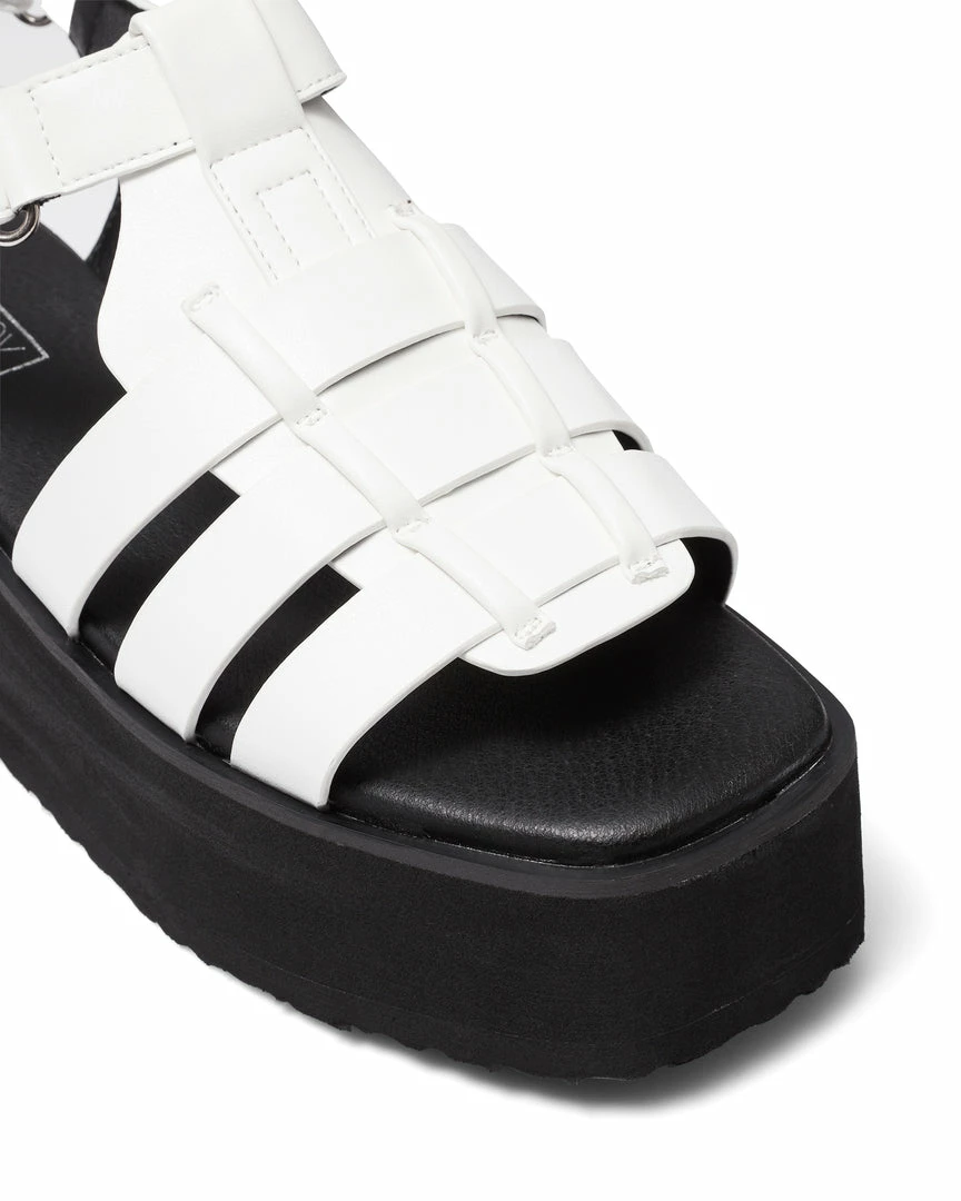 Therapy Shoes AU Lilo White Platform Heels