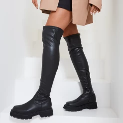 Therapy Shoes AU Ritual Black Smooth BOOTS