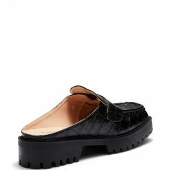 Therapy Shoes AU Royal Black Croc FLATS