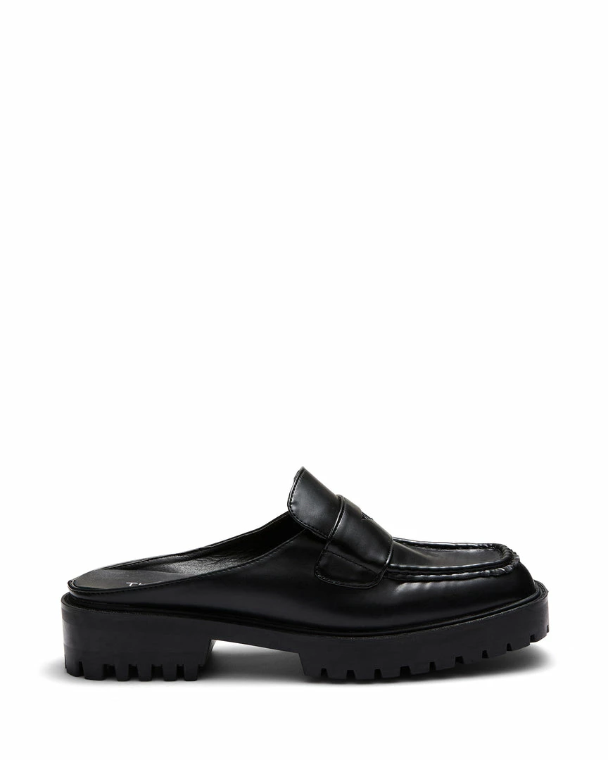 Therapy Shoes AU FLATS Royal Black Smooth