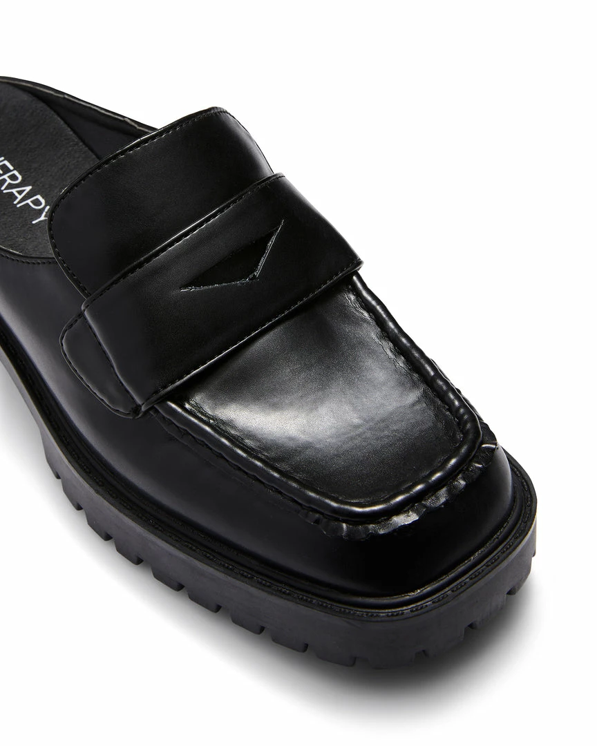 Therapy Shoes AU FLATS Royal Black Smooth