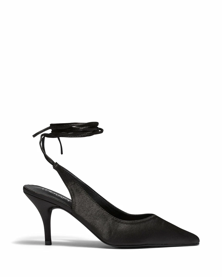 Therapy Shoes AU HEELS Satisfy Black Satin