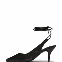 Therapy Shoes AU HEELS Satisfy Black Satin