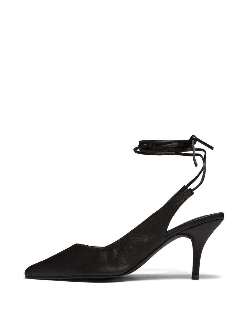 Therapy Shoes AU HEELS Satisfy Black Satin