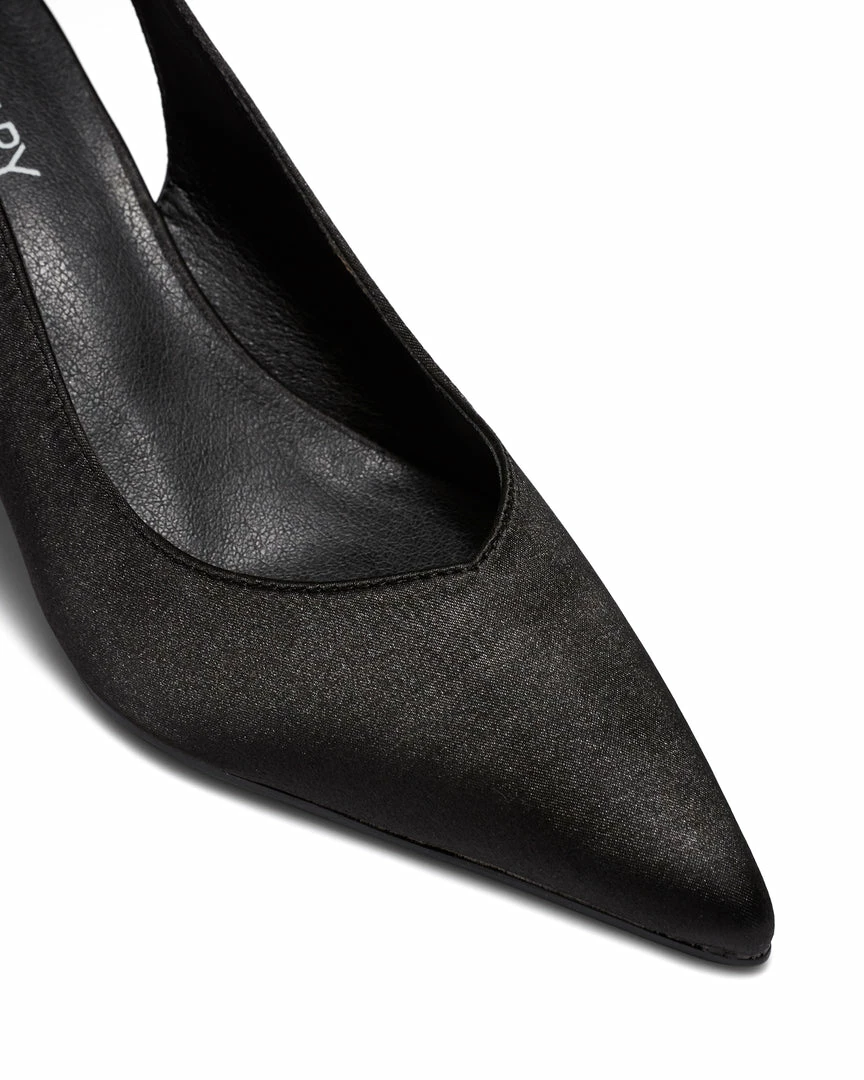 Therapy Shoes AU HEELS Satisfy Black Satin