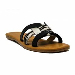 Therapy Shoes AU Levanzo Black Multi - MADE IN ITALY - LEATHER FLATS