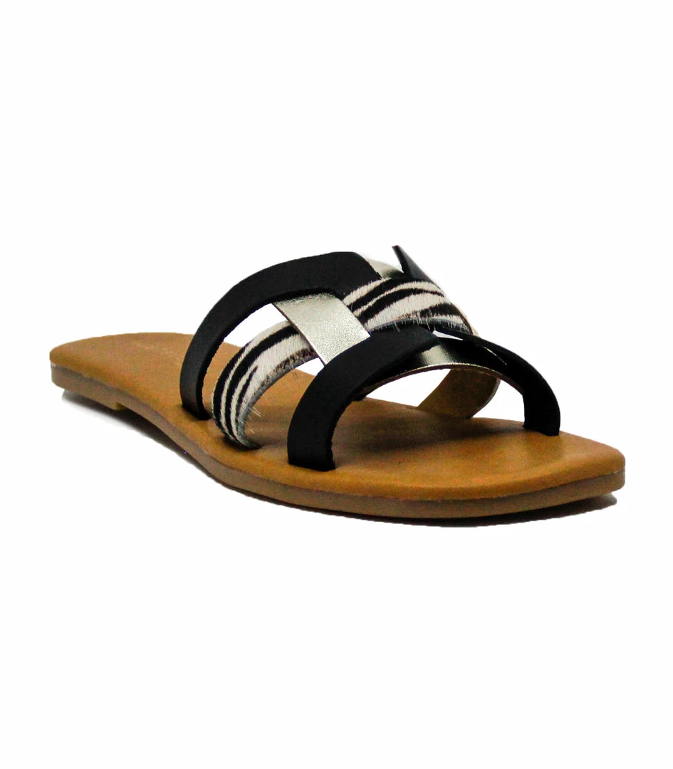 Therapy Shoes AU Levanzo Black Multi - MADE IN ITALY - LEATHER FLATS