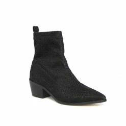 Therapy Shoes AU Blaze Black Sparkle Ankle Boots