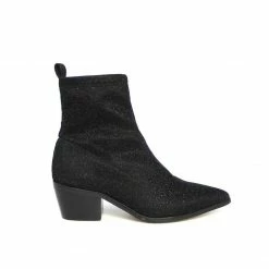 Therapy Shoes AU Blaze Black Sparkle Ankle Boots
