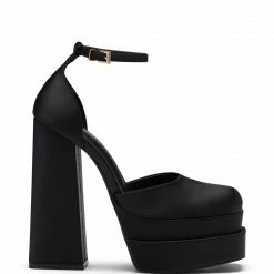Therapy Shoes AU Viva Black Satin