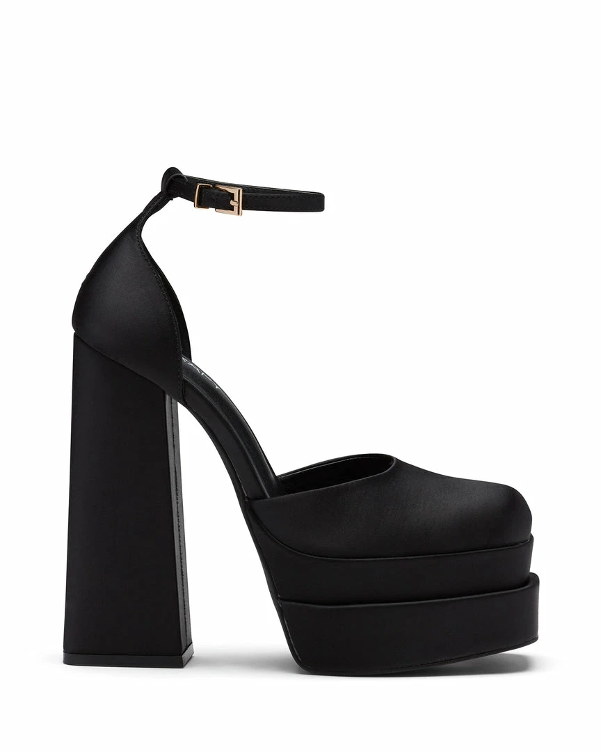 Therapy Shoes AU Viva Black Satin