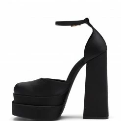 Therapy Shoes AU Viva Black Satin
