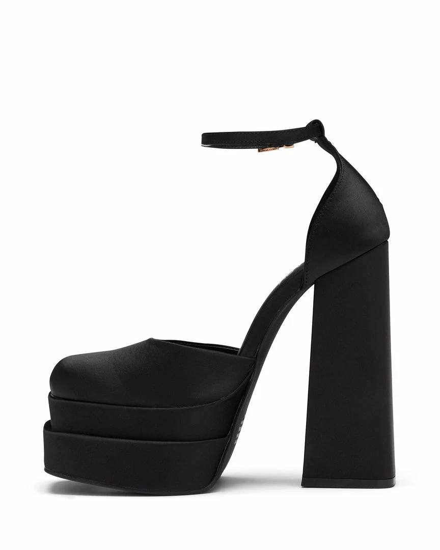 Therapy Shoes AU Viva Black Satin