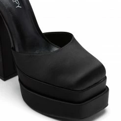 Therapy Shoes AU Viva Black Satin