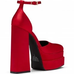 Therapy Shoes AU Viva Red Satin HEELS