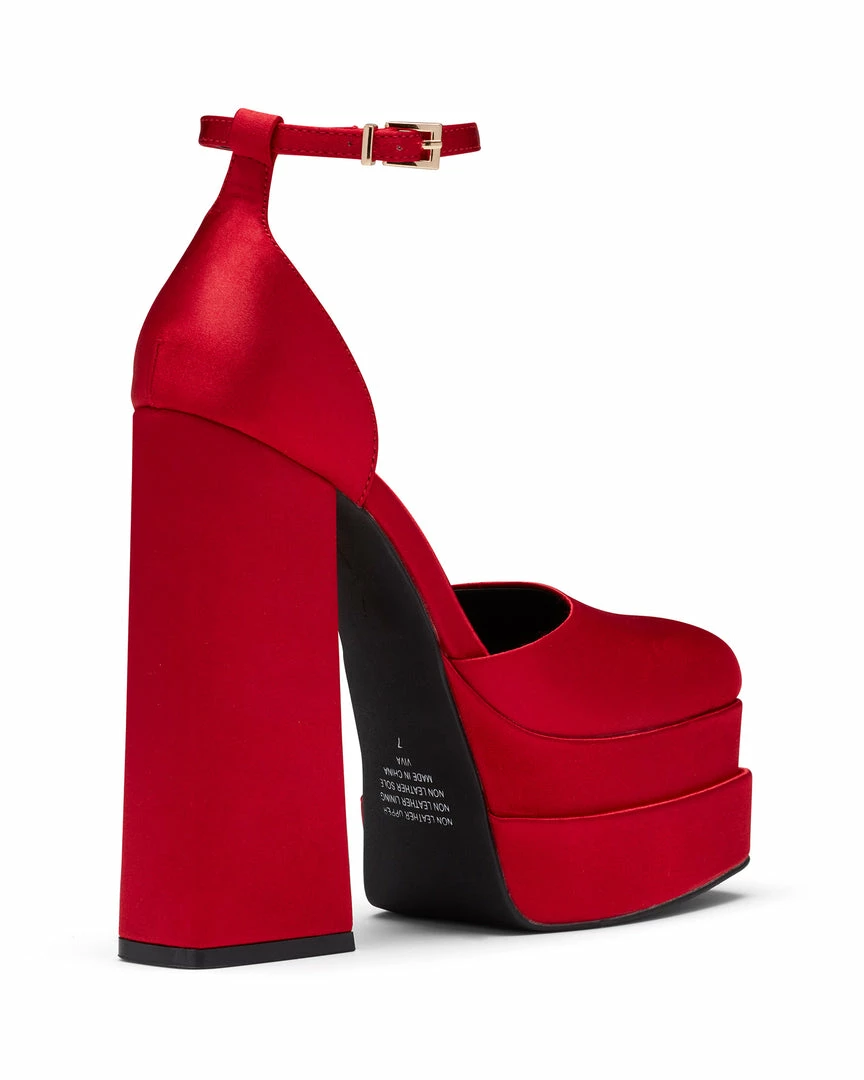 Therapy Shoes AU Viva Red Satin HEELS