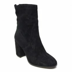Therapy Shoes AU Hoxton Black Faux Suede